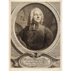 Half length portrait of Abbé Prévost.