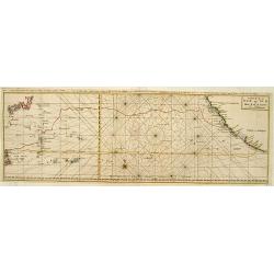 Carte de la Mer du Sud ou Mer Pacifique..