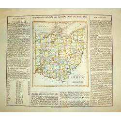 OHIO (Geographisch - statistische und historische Charte de Staates Ohio)