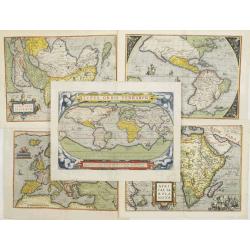 A complete set of Ortelius' World and Continents.