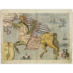 Asia is presented as the mythical winged horse Pegasus.