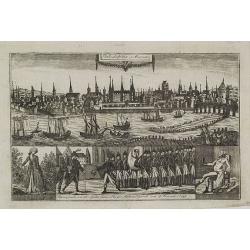 Philadelphia in Amerika. / Bonaparte an der spitze seiner Pariser National Garde am 8 Novemb. 1799