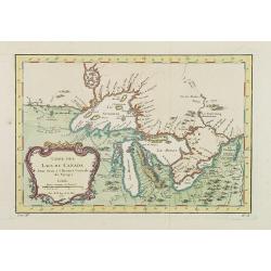 Carte Des Lacs Du Canada Pour sevir a l'Histoire Generale des Voyages.