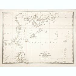 Carte des decouvertes, faites en 1787 dans les mers de Chine et de Tartarie, par les Fregates Francaises la Boussole et l'Astrolabe, depuis leur depart de Manille jusqu'à leur arrivee au Kamtschatka. 1ere. feuille.
