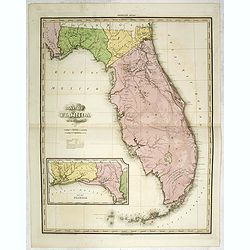 Map of Florida by H.S. Tanner. Improved to 1825