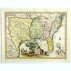 Carta geographica della florida nelp americ settentrionale.