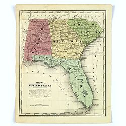 Map No.5 United States [Alabama, Georgia, South Carolina, Florida].
