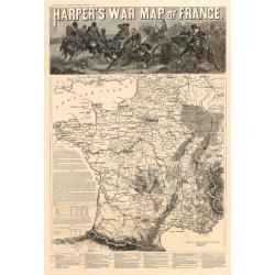 Harper's War Map of France | Franco-Prussian War