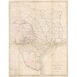 Map of Texas Illustrating the Missions & Journeys of the Abbe Em. Domenech