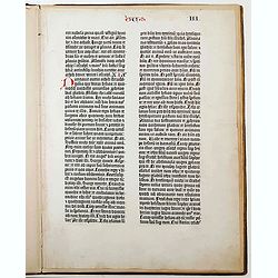 A single leaf from the Gutenberg Bible (I King contains Numeri 18.44 until 20.22.