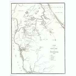 A Map of the Seat of War in Florida 1836.
