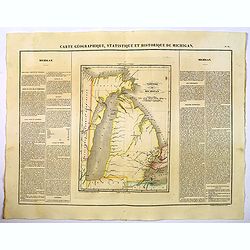 Carte Geographique, Statistique et Historique de Michigan.