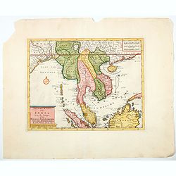 Nieuwe kaart van India over de Ganges, Malakka, Siam..