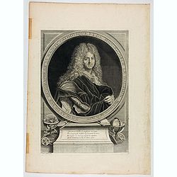 Nicolas De Fer Geographe de Sa Majesté Catholique et de Monseigneur Le Dauphin. Mort en 17120, agé de 74 ans.
