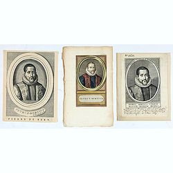 [Lot of 3 portraits of Petrus Bertius.]