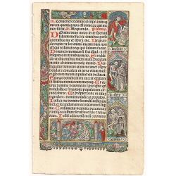 Printed page from a Book of Hours.