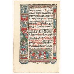 Printed page from a Book of Hours.