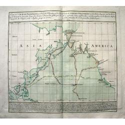Carte de l\'Océan Pacifique au Nord de l\'Equateur.../Charte des Stillen Weltmeers...