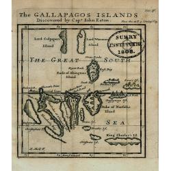 The GALLAPAGOS ISLANDS Discovered by Capt. John Eaton