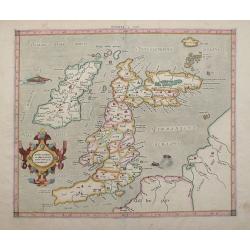 Tab. I. Europae Continens Albion, Britanniam, et Hiberniam.