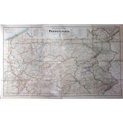 Steam Railroad Map of Pennsylvania.